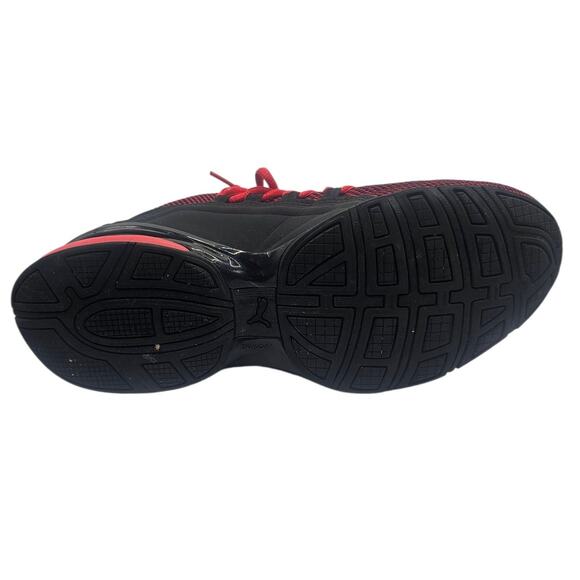 Puma Red & Black Axelion Mesh Wide Fit Sneaker - Picture 8 of 9